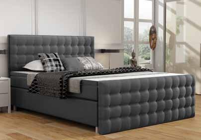 Konstrukcja łóżka kontynentalnego gwarantuje wysoki komfort spania. Układ warstw zapewnia odpowiednią wentylację oraz idealne dopasowanie do kształtów ciała.