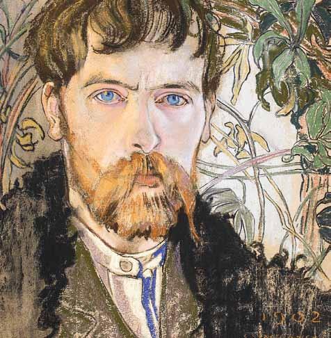 Autoportret Self-Portrait 1902, pastel na papierze