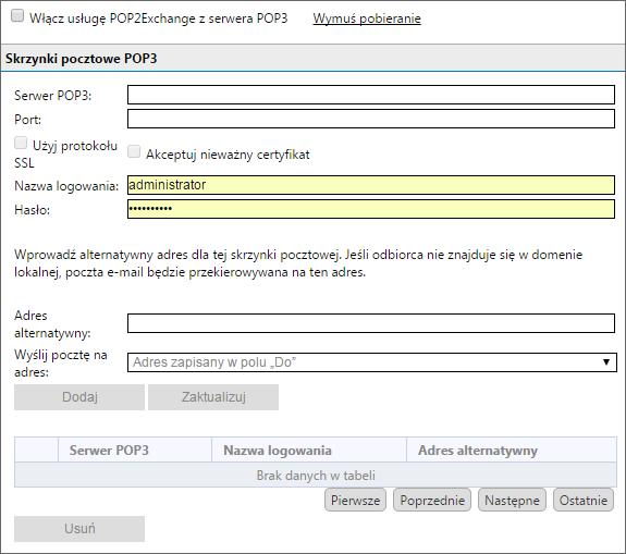 Screenshot 143: Narzędzie pobierania z serwera POP3 programu GFI MailEssentials 2.