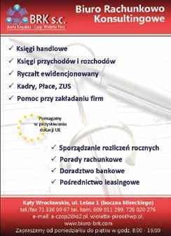 OGŁOSZENIA OGŁOSZENIA DROBNE Przyjmowanie ogłoszeń: 71 390-71-46 Lokal do wynajęcia w Kątach Wr. 37 m. kw. tel. 785 206 481 Sprzedam mieszkanie 71 m. kw. w Kątach Wr., cena do uzgodnienia, tel.