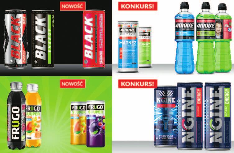 różne rodzaje 3,78/l Napój FRUGO SUUPER 315 ml 7,27/l 2 29 Napój