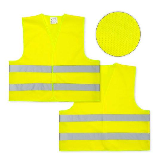 Kamizelka odblaskowa siatkowa materiał fluorescencyjny poliester 120%,