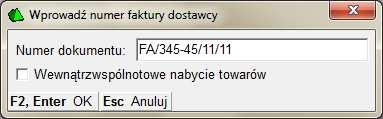 Jest odpowiednikiem (finansowym) papierowego dokumentu który otrzymaliśmy od dostawcy. Praktycznie każda dostawa towaru "wymusza" wprowadzenie dokumentu magazynowego PZ i właśnie faktury dostawcy.