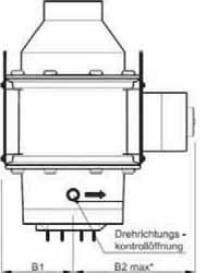 Dv 110+ Arkusz wymiarowy Dv 110+ 110 Wirnik NW: 110+ NW 1: ø 125 mufa H: 510 mm B1: 170 mm B2: 270 mm B3: 440 mm D: 320 mm LK: ø 150 mm razem z