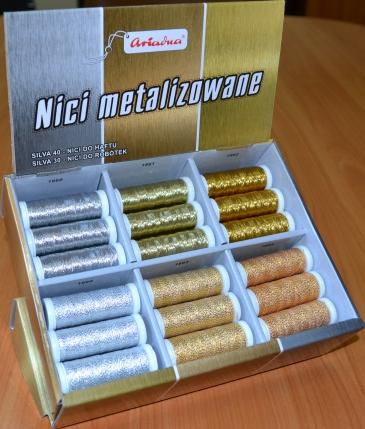 nici Nowość w ofercie ARIADNY Nici metalizowane SIVA 30 i SIVA 0 Zapraszamy do odwiedzenia strony www.
