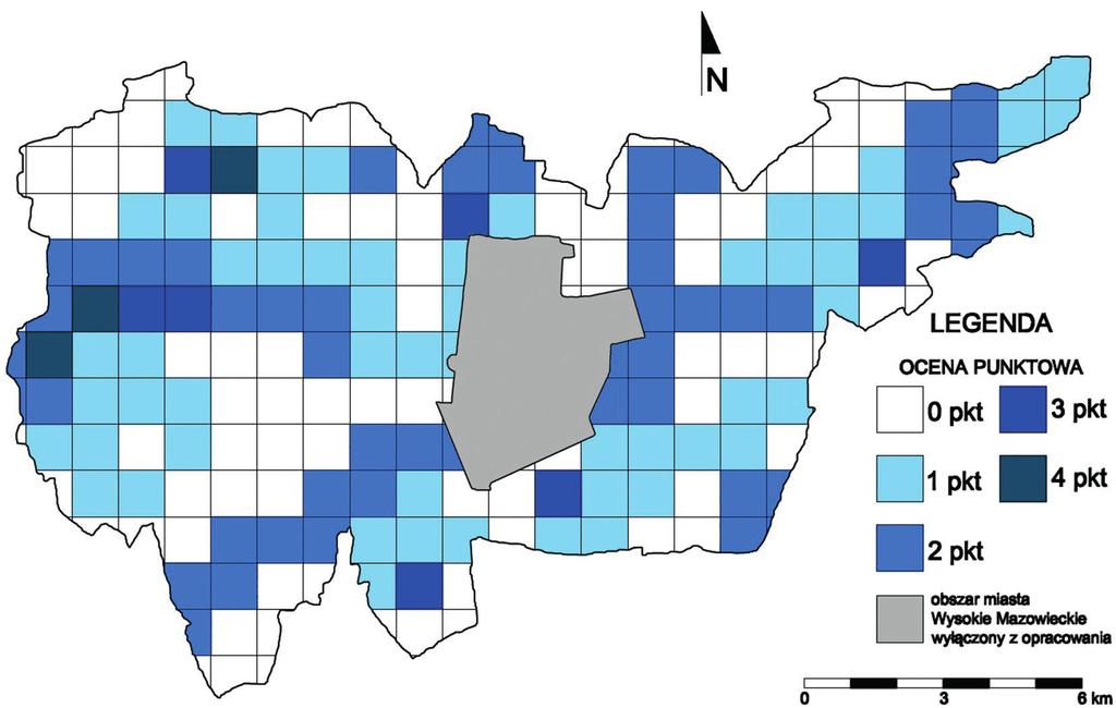 Robert Czubaszek, Agnieszka Wysocka-Czubaszek, Agnieszka Brzózko Ryc. 4. Ocena wód powierzchniowych Fig. 4. The assessment of the surface waters miejscowości Tybory-Kamianka.