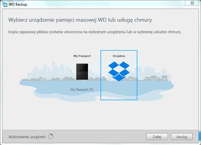 aby program WD Backup miał do niego dostęp. 1.