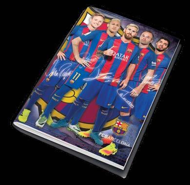 gwiazdy drużyny FC Barcelona w oryginalnych koszulkach z numerem