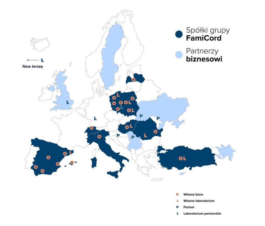 Poniżej przedstawiono mapę obrazującą główne rynki, na których Grupa prowadzi działalność według stanu na dzień sporządzenia niniejszego sprawozdania.