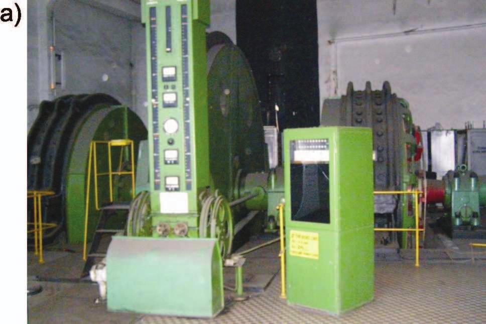 Zestawienie parametrów maszyn [9] Tabela 1 Wielko charakterystyczna B-5000/2 1000 B-4300/DC-8 m/s rednica linopdni 5000 mm 4300 mm Moc zainstalowana 2 1000 kw 2 1043 kw Maksymalna siła w linie 226 kn