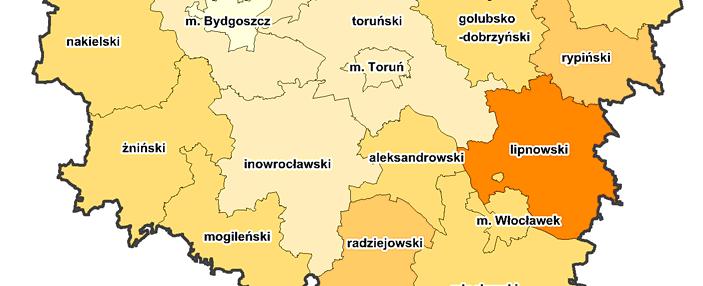 30 Sytuacja społeczno-gospodarcza województwa kujawsko-pomorskiego.