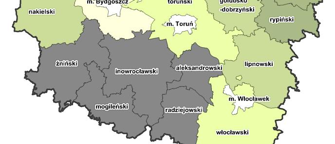 Do podstawowej oceny dostępności do usług ponadlokalnych przyjęto udział powierzchni bezleśnych (czyli istniejących lub potencjalnych terenów mieszkaniowych, produkcyjno-usługowych itd.