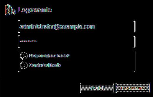 Logowanie do portalu internetowego Aby zalogować się do swojego konta, kliknij odnośnik