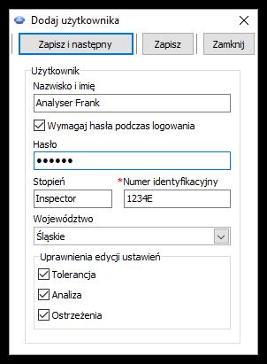Logowanie do programu Po uzupełnieniu powyższych danych,