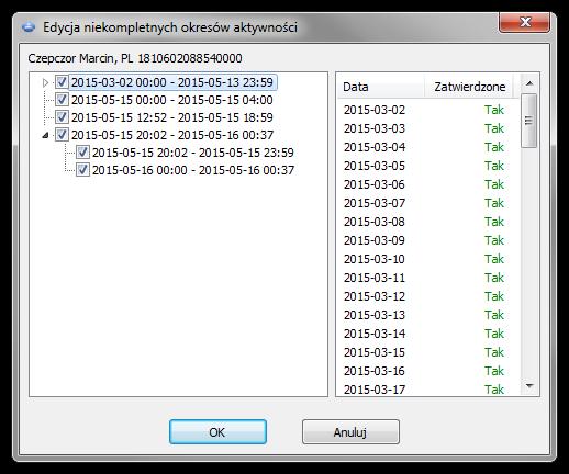 Menu główne 69 (13.12/6.3.8) Okazanie wykresówki, która nie zwiera wszystkich danych o okresach aktywności kierowcy; (13.12/6.3.13) Nieudostępnienie danych wczytanych z tachografu cyfrowego i karty kierowcy.
