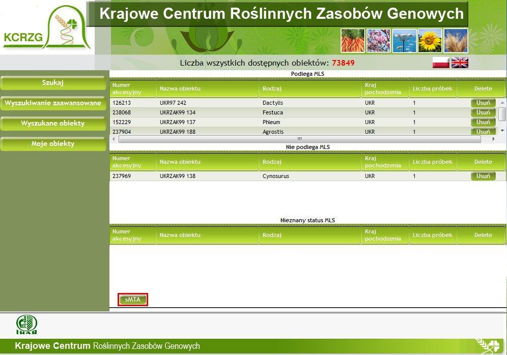 13. Wyświetlane jest podsumowanie zamówienia informujące o liczbie obiektów podlegających