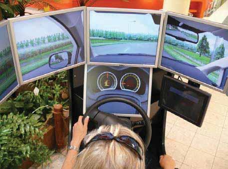 11. Symulator nauki jazdy Symulator nauki jazdy jest innowacyjnym urządzeniem ułatwiającym przyszłemu kierowcy zapoznanie się z mechanizmem oraz czynnościami wykonywanymi podczas realnej jazdy.