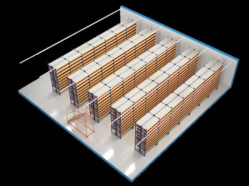 INTRODUCTION DESIGN SYSTEM OPTIONS INSTALLATION SOLUTIONS ORDERING A Zastosowanie Magazyn OBSZAR 14m x 14m ZIPLINE SYSTEM 6 - Rzędów 6 - Podłączeń LISTWY INSTALACYJNE Długości listwy instalacyjnej