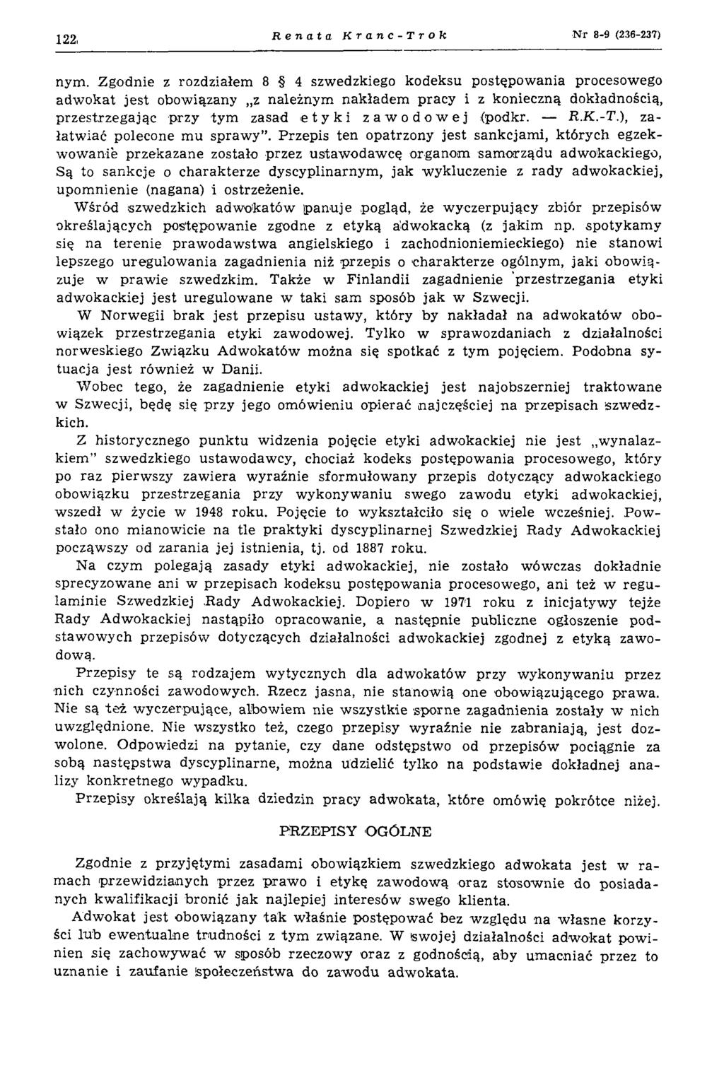 122, Renata Kranc-Trok N r 8-9 (236-237) nym.