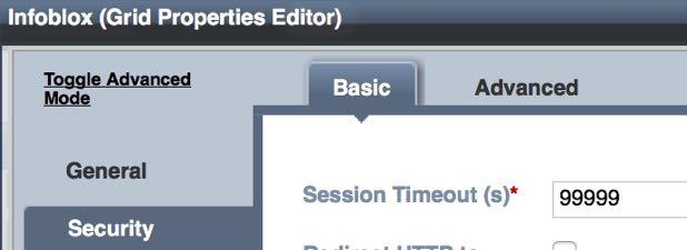 LAB1: Session Timeout L: admin P: infoblox https://192.168.194.