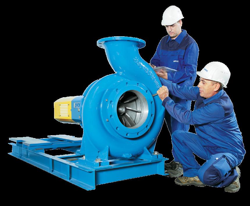 Dane techniczne Wydajność do 1 500 m³/h Wysokość podnoszenia do 75 m Nominalne ciśnienie robocze do 16 bar Temperatura do