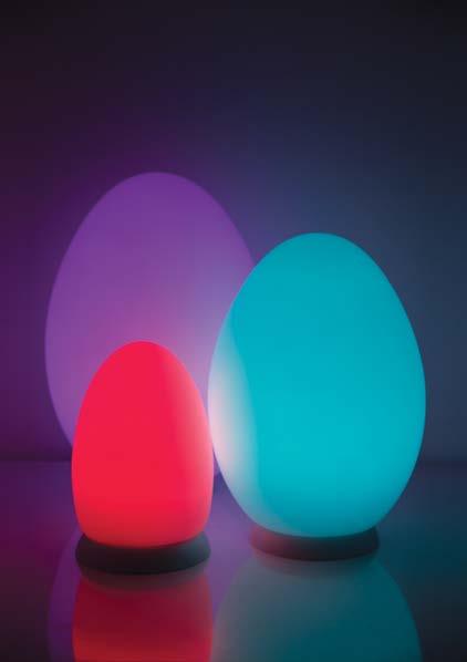 PODŚWIETLANE DEKORACJE egg light Lampa dekoracyjna w kształcie jajka. Przykuwające spojrzenia źródło światła, jak i ciekawa dekoracja.