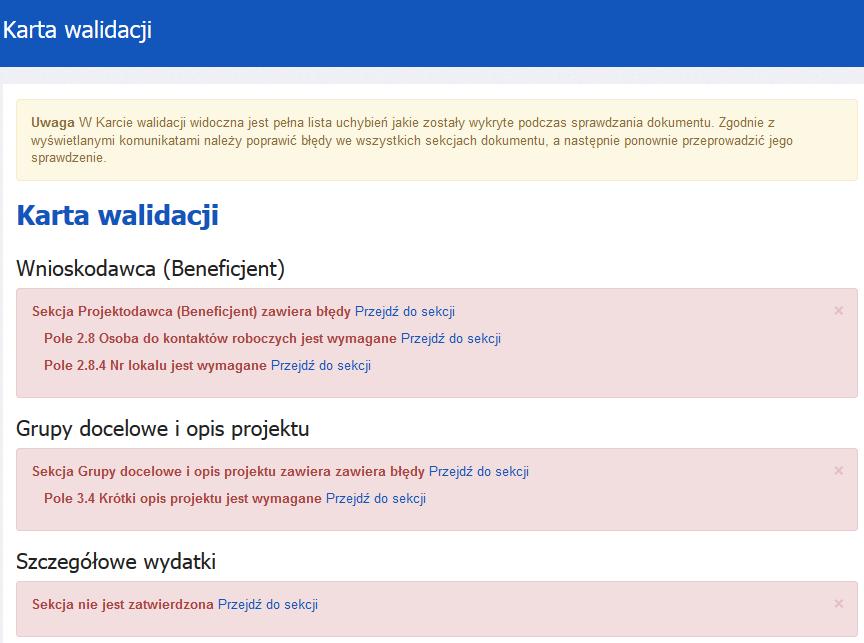 Nie należy modyfikować formatowania pól przeznaczonych do wypełnienia. Nie należy modyfikować zawartości i struktury pliku XLS poza wyznaczonymi polami. 5.