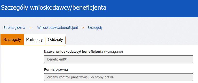 oraz edycji i tworzenia partnerów (brak przycisku Dodaj nowego partnera oraz brak przycisku Edytuj na liście partnerów): Uwaga!