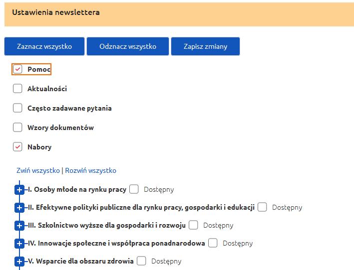 wyrazić zgodę poprzez kliknięcie checkboxa: Po wyrażeniu zgody pojawią się dodatkowe