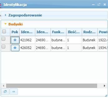 Aby podświetlić obiekt na mapie, użytkownik