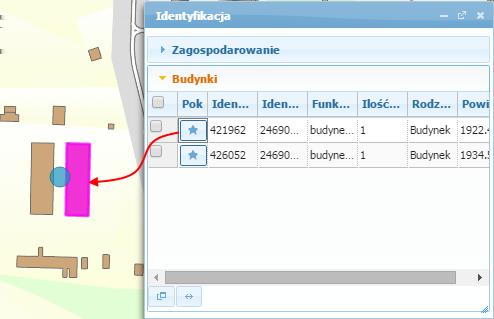 Użytkownik zaznacza rekordy które chce otworzyć używając