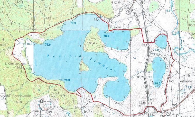 obejmuje obszar jeziora Limajno oraz tereny sąsiednie. POMINIKI PRZYRODY Rysunek 3 Zespół przyrodniczo-krajobrazowy Jezioro Limajno i okolice mapa (źródło: http://archiwumbip.olsztyn.rdos.gov.