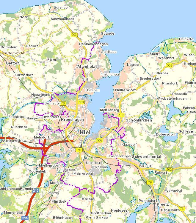 2. LOKALIZACJA GEOGRAFICZNA MIASTA I DANE STATYSTYCZNE DLA KILONII Państwo Niemcy Kraj związkowy Szlezwik-Holsztyn