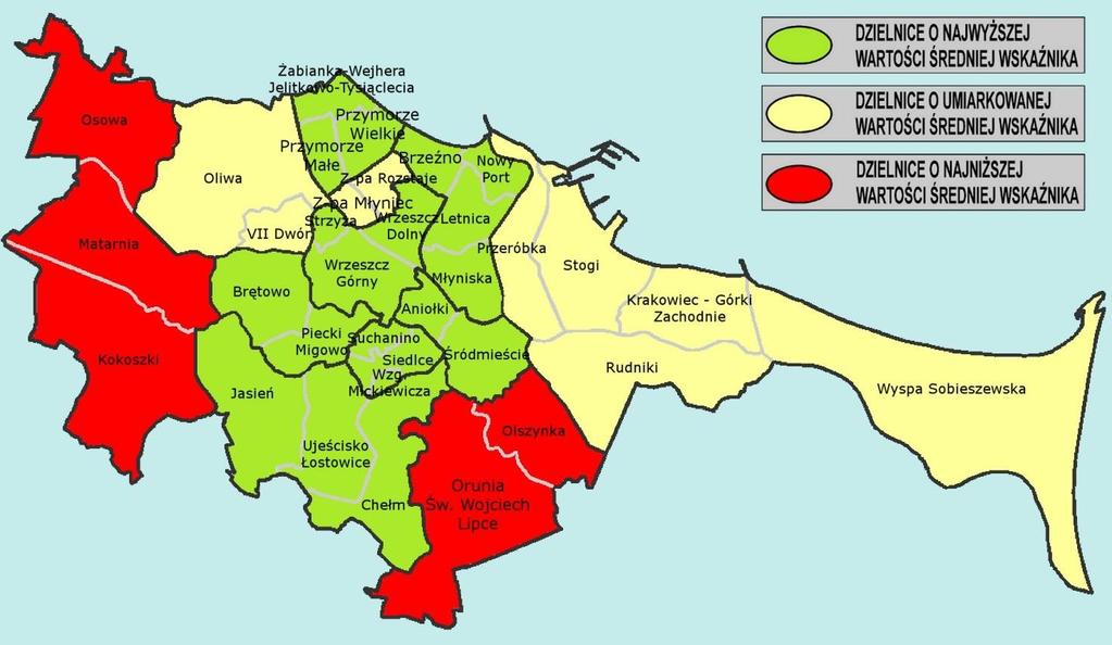 Komunikacja tramwajowa Wartość średnia wskaźnika syntetycznego: x = 4,06 (dotyczy tylko osób korzystających, n = 1173).