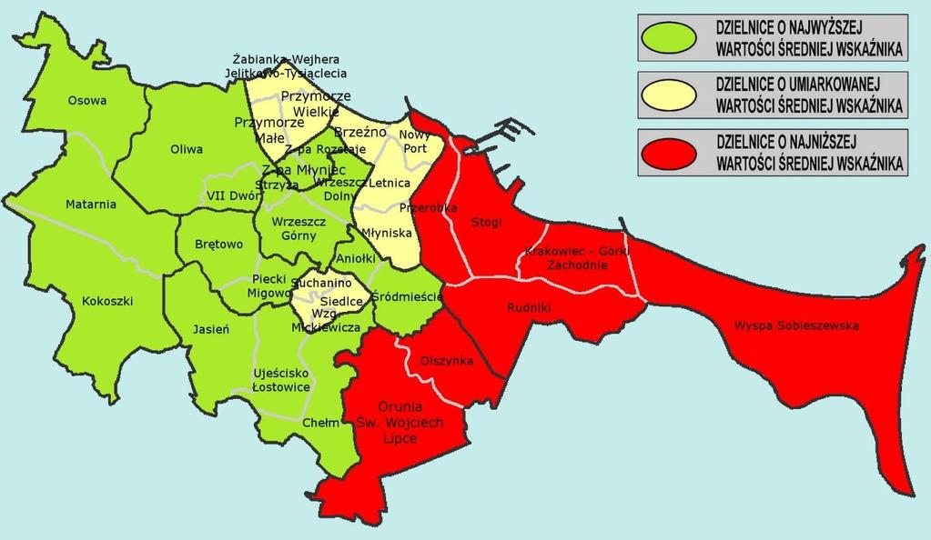 Ocena warunków mieszkaniowych Wartość średnia wskaźnika syntetycznego: x = 3,99. Składniki cząstkowe: stan techniczny mieszkania / domu wyposażenie mieszkania / domu (sprzęt AGD, meble itp.