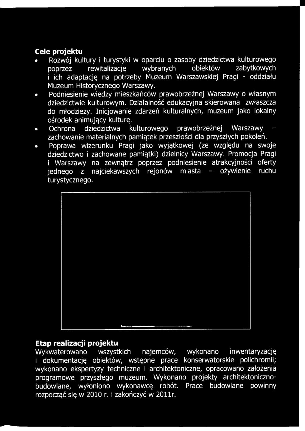 Ochrona dziedzictwa kulturowego prawobrzeżnej Warszawy - zachowanie materialnych pamiątek przeszłości dla przyszłych pokoleń.