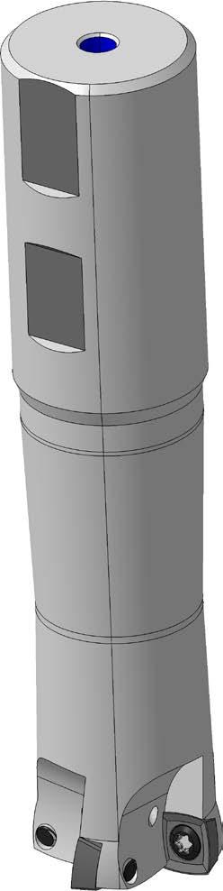 M670 Milling head for SDXF Inserts Głowica frezarska M670 z płytką SDXF 1 Cylindrical Shank (Weldon) Uchwyt cylindryczny(weldon) L D d L1 L Ap z Płytka