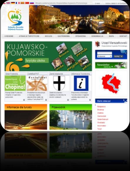 pl - domeny angielsko i niemiecko języczne kierujące do ofert z regionu. Nasz sztandarowy portal visitkujawsko-pomorske.pl w 2012 roku odwiedziło 380.