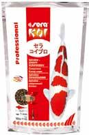 Takie pokarmy to: sera KOI Professional Summer Food, sera KOI Professional Spirulina Color Food, sera KOI ROYAL, sera goldy, sera goldy gran oraz sera goldy color spirulina.