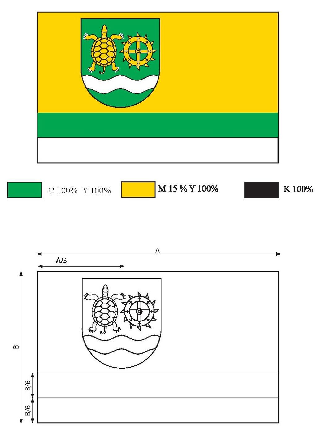 Załącznik nr 3 do Statutu Gminy Przyłęk FLAGA GMINY PRZYŁĘK