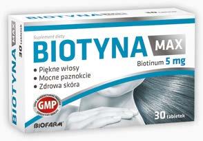 WITAMINY I MINERAŁY BIOTYNA MAX 5 mg,