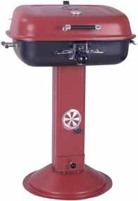 Rozmer: 106 x 54 Ø cm KING GRILL FARMER 79,99 od 4/13 Trojdielny gril s teplomerom a chrómovými roštami.
