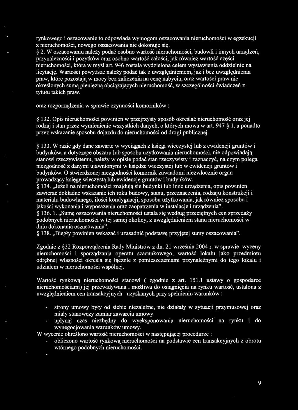 946 została wydzielona celem wystawienia oddzielnie na licytację.