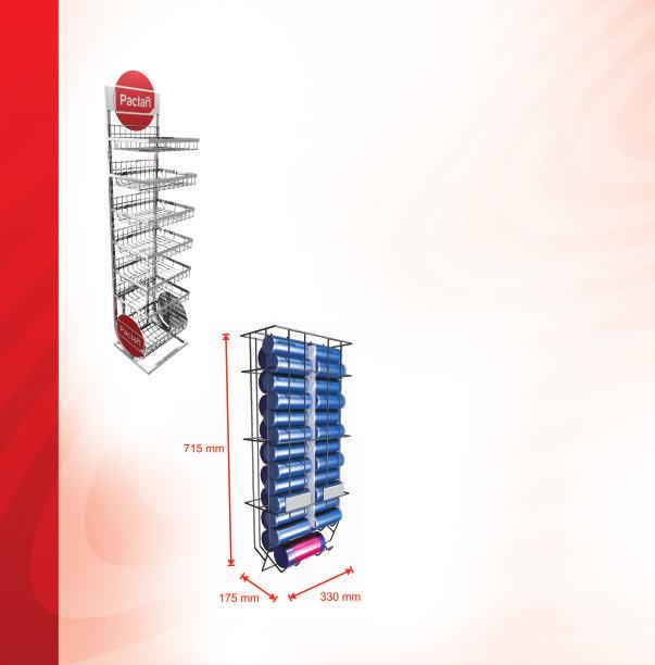 pos 500.011 metal stand size (50x38x185) cm 1 szt.