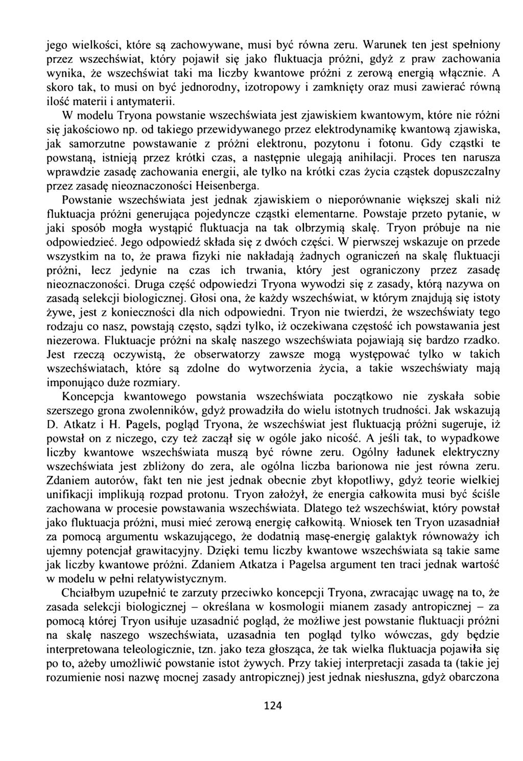 jego wielkości, które są zachowywane, musi być równa zeru.