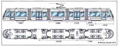 Flexity Innsbruck od Bombardiera będzie dysponować pudłami ze stali nierdzewnej i wózkami FU1000 Bombardier Flexity Freedom dla zakładu Metrolinx, Toronto porównywalne do tramwaju zasilanego