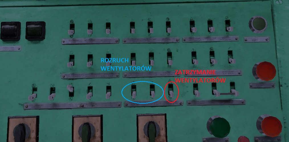 czynność dla DSW4-6. Na pulpicie powinna zapalić się lampka PRACA WENTYLATORÓW SILNIKÓW TRAKCYJNYCH przestawić nastawnik kierunku na PRZÓD lub TYŁ przestawić nastawnik główny na pozycję W.