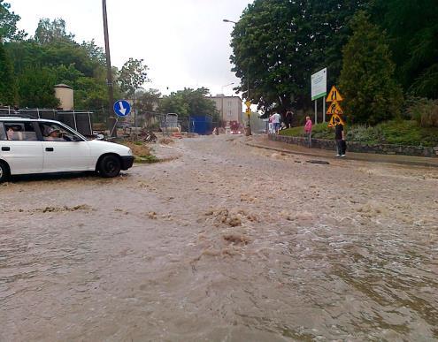 kanałów i kolektorów deszczowych Skutki