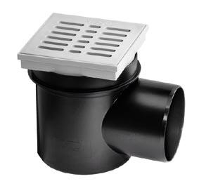 Odpływ łazienkowy Advantix: rozwiązanie do łazienki umieszczonej w piwnicy W tym rozwiązaniu korpus można połączyć z warstwą uszczelnienia bitumicznego