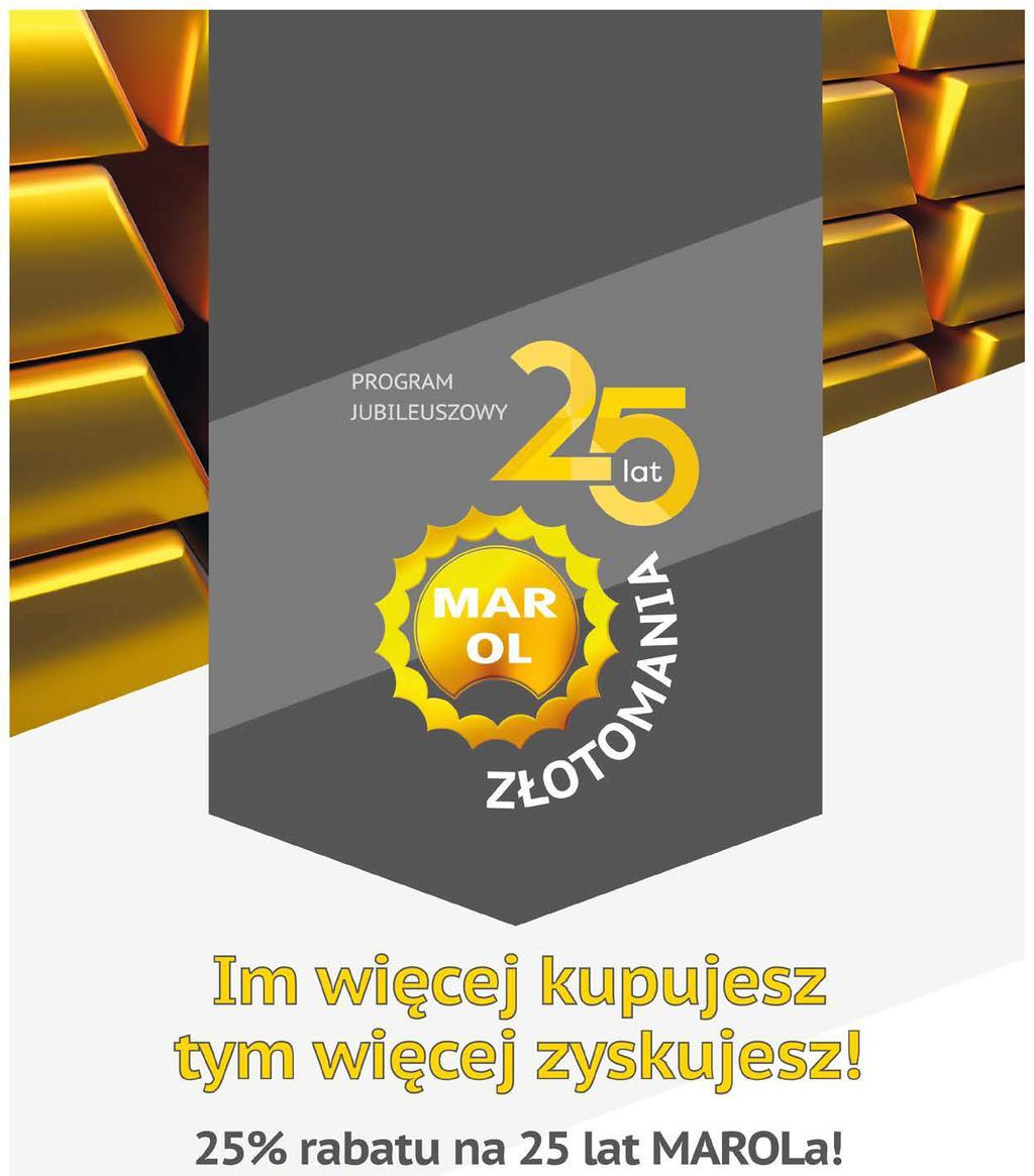 MAROL Centrala ul. Obodrzycka 61 61-249 Poznań tel.: 61 65 00 300 MAROL o. Warszawa ul. Gierdziejewskiego 1 02-495 Warszawa tel.: 601 772 494 www.marol.com.